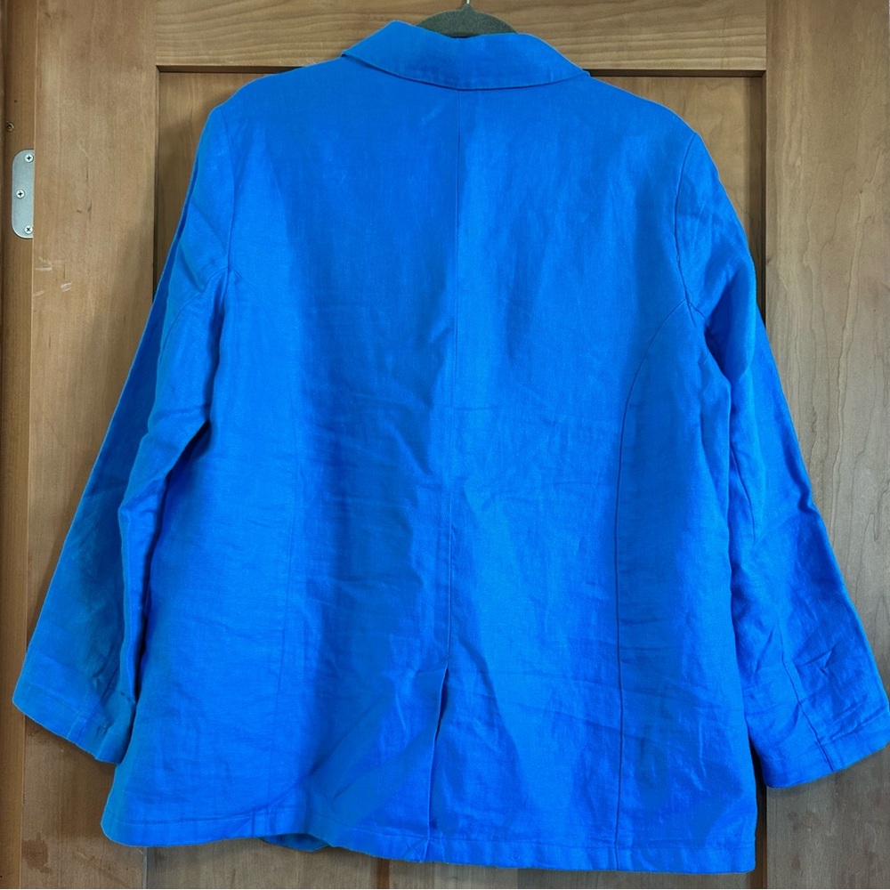 Halston Heritage Vibrant Blue Blazer - Picture 2 of 4